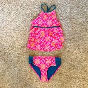 Justice girls 12 swim tankini